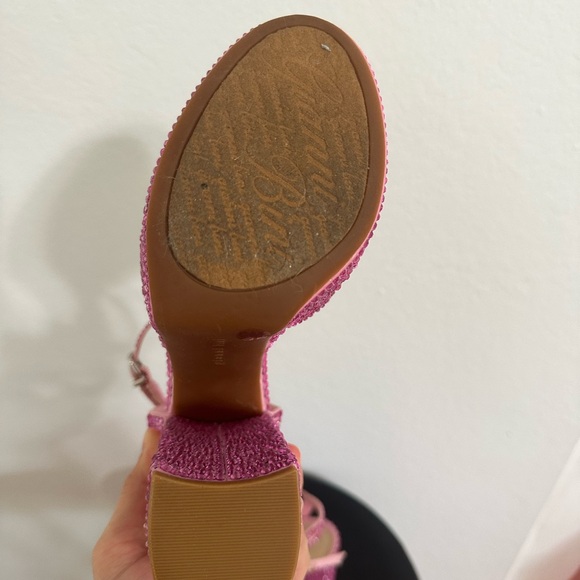 Gianni Bini Pink Rhinestone Platform Heels - Picture 3 of 7